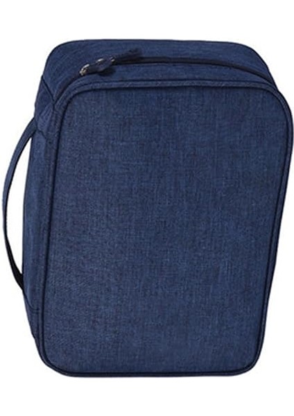 Organizatör Seyahat Çantası Fermuar Tasarımı Çok Fonksiyonlu Kablo Aksesuarları Depolama Çantası Kablo Kablosu Şarj Cihazı Sabit Kulaklık Güç Bankası (Black) (Koyu Mavi) modelleri