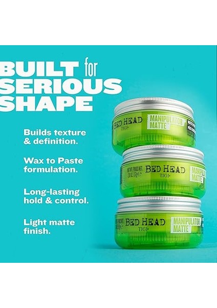 Manipulator Tarafından Yatak Başlığı Mat Saç Mumu Macunu Güçlü Tutuş 57 G modelleri