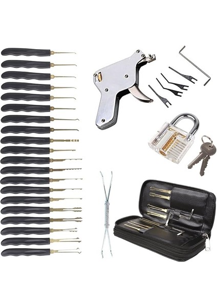 Sky-Welle 32 Parça Kilit Toplama Seti - Açıcı ve Seçimleri, Çilingir Toplama Tabancası