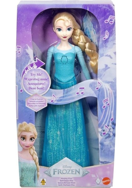 Disney Karlar Ülkesi Oyuncakları, Karlar Ülkesi Filmindeki 'let It Go' Şarkısını 4 Dilde Seslendiren ve Filmdeki Kıyafetini Giyen, Şarkı Söyleyen Elsa Bebek, JDX52