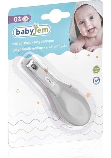 Bebek Kolay Kavrama Çıtçıt Tırnak Makası, Gri modelleri