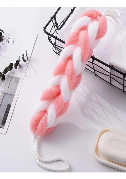 Uzayabilen Elastik Banyo Lifi - Premium Düğümlü ve Uzun Banyo Lifi, Esnek ve Yumuşak Derinlemesine Temizlik Için, Köpüren ve Dayanıklı Vücut Fırçası