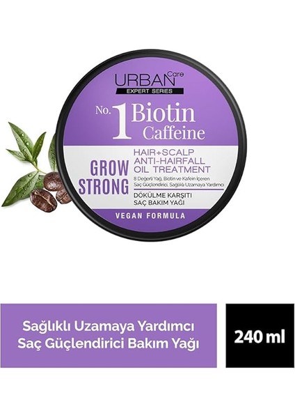 Care Expert Biotin &amp; Kafein Dökülme Karşıtı Grow Strong Saç Güçlendirici Bakım Yağı 240 Ml- Vegan fiyatları