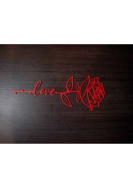 Sevgililer Günü'ne Özel Aşk Gül Hediyelik Obje 19CM Kırmızı Renk