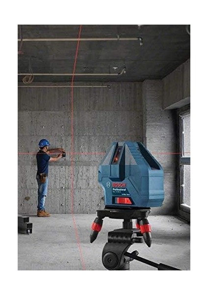 Professional Gll 5-50 x Çizgi Lazer (15M Çalışma Alanı [alıcı ile 50M], Dikey ve Yatay Çizgi Yansıtma, 4 x Aa Pil, Kırmızı Lazer, Tripod Adaptörü, Koruma Çantası) fırsatları