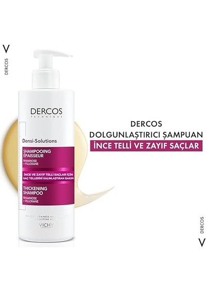 Dercos Densi-Solution Ince ve Zayıf Saçlar Için Şampuan 400 ml modelleri