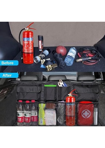 8 Cepli Araç Bagaj Düzenleyici Çanta Organizer Araba Çantası Oto Içi Eşya Düzenleme Malzeme Çantası fırsatları