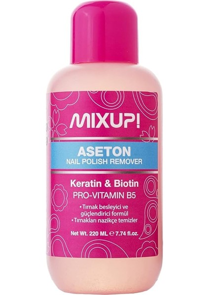 Keratin &amp; Biotin Içeren Grüçlendirici Aseton 220 ml
