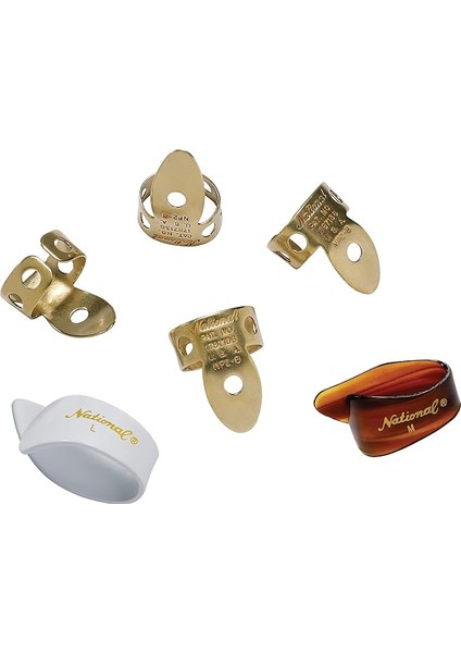 Waves D'addario National Brass Fingerpick Bundle - 6er Pack