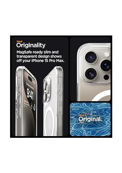 iPhone 15 Pro Max Kılıf Ultra Hybrid Magfit Magsafe Özellikli White - ACS06576 modelleri