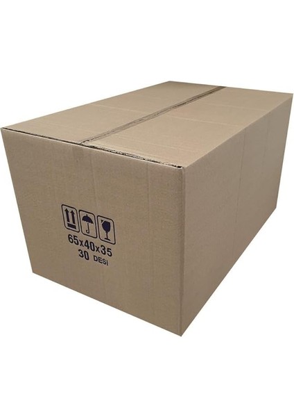 30 Desi Çift Oluklu Karton Koli 65X40X35 cm 10 Adet