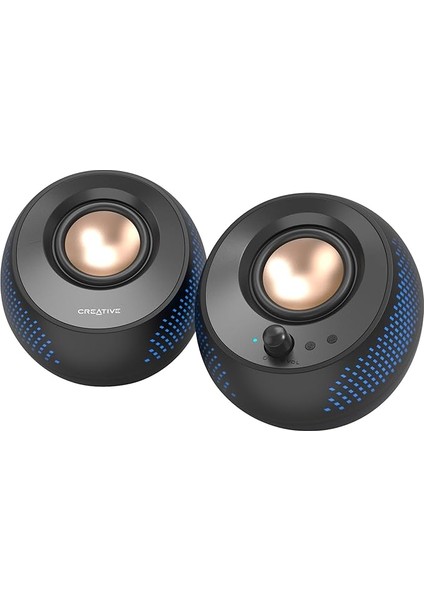 Özelleştirilebilir Rgb Aydınlatmalı Pebble x 2.0 Usb-C Bilgisayar Hoparlörleri, Bluetooth 5.3, USB Ses, Pc ve Mac Için 15W'A Kadar Rms Gücü