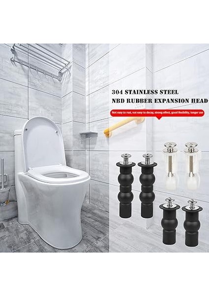 3 Çift Klozet Oturağı, Sabit Vida Seti, Sabitleme Tuvalet Kapağı, Vidalar, Paslanmaz Çelik 304, Evrensel Klozet Oturağı, Sabitleme Seti, Genişletme Cıvatası, Kauçuk, Tuvalet Oturağı, Vida Aksesuarı. modelleri