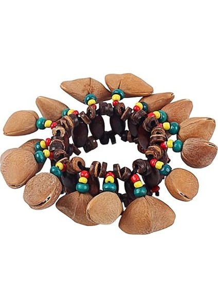 Afrika Kabile Tarzı Somun Kabuğu Bilezik El Zili Djembe Afrika Davul Konga Perküsyon Aksesuarları Için indirimleri