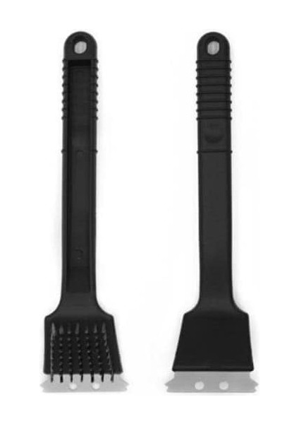 Barbekü Mangal Izgara Fırçası - Temizleyici Tel Fırça - Kazıyıcı Tel Fırça - Uzun - 45 x 7 cm