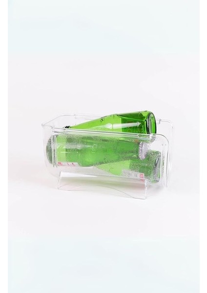 1 Adet Şişe Organizer Dolap Içi Buzdolabı Raf Düzenleyici Üst Üste Istiflenebilir Şişelik, Şeffaf modelleri