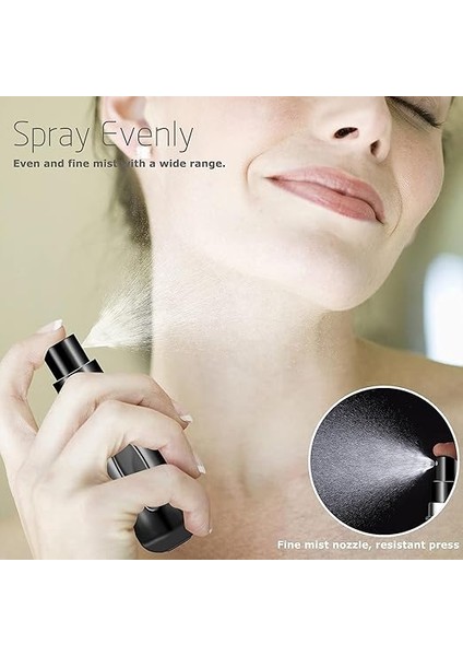 Parfüm Şişesinden Dolabilir Yedek Cep Parfüm Şişesi Aparatı, Seyahat Tipi Doldurulabilir Mini Sprey Şişe (Siyah) indirimleri