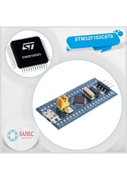 STM32F103C8T6 Geliştirme Devre Kart Modülü
