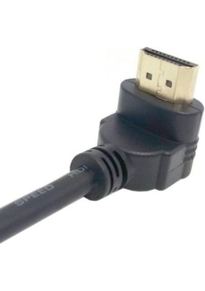 AL-4666 HDMI Dişi Erkek Uzatma 90 Derece Dirsek Kablosu, 0.5 Metre indirimleri