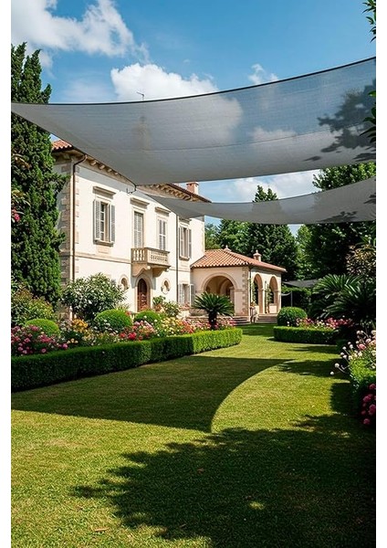 Gölgeleme Oranlı Hdpe Gölgelik File – 4m x 3m, 140GR/M², Uv Koruma, Kuşgözü Takviyeli, Bahçe Teras Balkon Için (Gri) modelleri