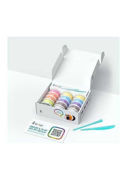 Clay Sevimli Evcil Hayvanlar Seti - Çocuklar Için Hava ile Kuruyan Renkli ve Şekil Alan Kil Hava ile Kuruyan 15 Kutu Kil Seti ve Şekillendirme Aletleri ile Eğlenceli ve Etkileşimli Talimatlar fiyatları