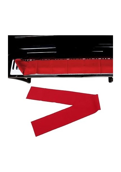 Taşınabilir 88 Klavye Kapak Bezi, Aşınmaya Dayanıklı Saf Pamuk Yıkanabilir Piyano Klavye Klavye Ekipmanları Için Toz Geçirmez Kumaş (Kırmızı) indirimleri