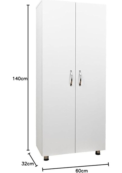 Life 2 Kapaklı 4 Raflı Mutfak Dolabı Banyo Dolabı Çok Amaçlı Dolap Beyaz fiyatları