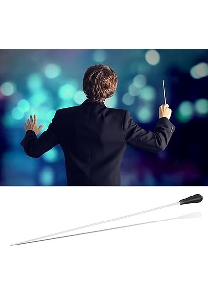 Profesyonel Orkestra Iletişim Baton Müzik Direktörü Baton Iletken Sopa Hassas Kontrol Için Ergonomik Saplamalı Saplama Pürüzsüz Hareket Çok Yönlü Müzik Türleri (Black) fiyatları