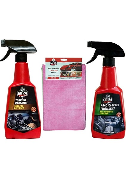 24 Torpido + Araç Içi Temizleme Spreyi (Bez Hediyeli)