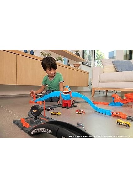 Wheels Wreck &amp; Ride Gorilla Düşman Yaratıklar Oyun Seti, 1 Adet Hot Wheels Araba, Diğer Setlerle Birleştirilebilir, Benzin Istasyonu Temalı Set, 4-8 Yaş Arası Çocuklar Için Hediye, HDR30 fiyatları
