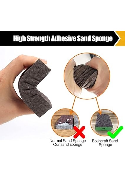 10 Paket Zımpara Süngeri, Yıkanabilir ve Tekrar Kullanılabilir Zımpara Blokları, Ahşap, Alçıpan Için, Metal Camlar, Kaba/orta/ince/ultra Ince 60/80/120/220 Kum Zımpara Kağıdı Blokları indirimleri