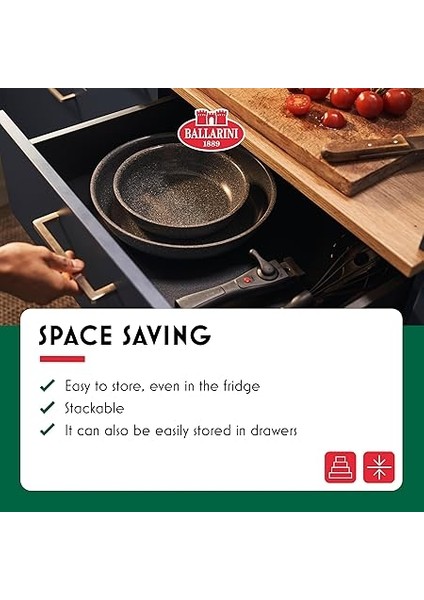 Torre Kızartma Tavası Seti ve Saplı Tencere, 20 + 28 cm + Saplı Tencere 16 Cm, Seramik Kaplama, Indüksiyonlu Ocaklara Uygun, Çıkarılabilir Sap, Alüminyum indirimleri