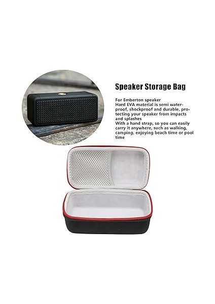 Hoparlör Eva Seyahat Taşıma Kılıfı El Kayışı ve Organize Depolama Için Iç Kese ile indirimleri