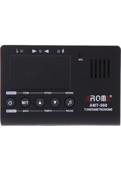 AMT-560 Elektrikli Tuner ve Metronom Dahili Mikrofonlu Alıcı Kablolu 6.3mm Gitar Kromatik Bas Keman Ukulele Evrensel Taşınabilir fiyatları