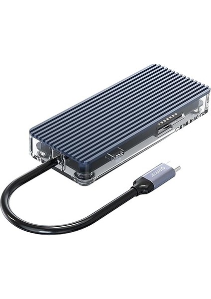 7 Portlu USB 3.0 100W HDMI Tf/sd Kart Okuyucu Çoklayıcı Hub Gri fiyatları