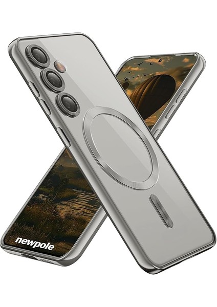 Galaxy S24 Fe Için Magsafe ile Uyumlu Kılıf Kroin Darbelere Dayanıklı Sararma Karşıtı Lens Koruyuculu Güçlü Manyetik Tutuş Samsung Galaxy S24 Fe Için Magsafe ile Uyumlu Kılıf