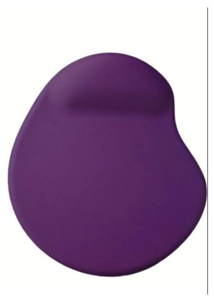 Oval Bilek Destekli Kum Desen Tip Kaymaz Taban Optik Bilgisayar Notebook Mouse Pad Maus Pad 17,5X21,5CM (Mor)