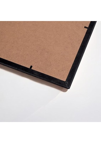 Tanıtım Premium Masif Çam Çerçeve - 3mm Mdf Arkalık - 500 Mikron Kırılmaz Şeffaf Pvc Ön Koruma - Şık ve Dayanıklı Duvar Ahşap Çerçevesi (Siyah, 21CM x 30CM) fırsatları