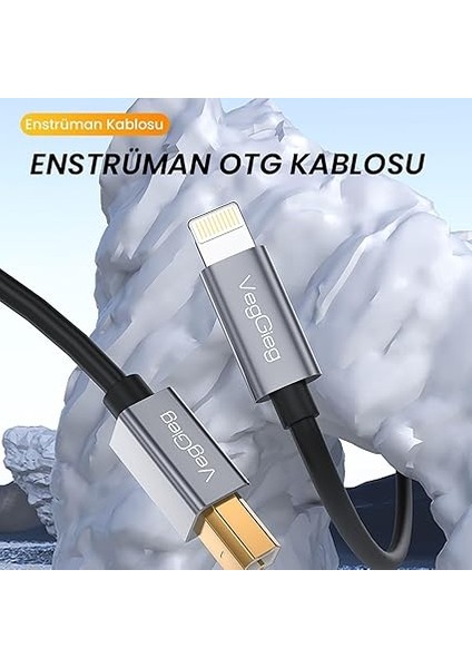 Lightning To Mıdı Usb-B iPhone iPad Uyumlu Müzik Enstrüman Kablosu modelleri