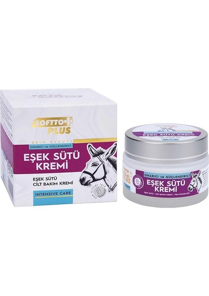 Plus Onarıcı &amp; Cilt Güçlendirici Eşek Sütü Krem 50 ml