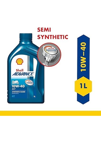 Advance Ax7 4t 10W-40 Apı Sm Sentetik Teknoloji Motosiklet Motor Yağı (1l) fiyatları