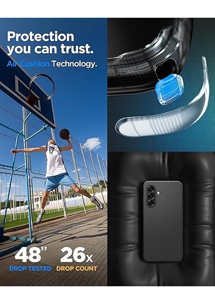 Galaxy A56 Kılıf Liquid Air Matte Black - ACS09291 fırsatları