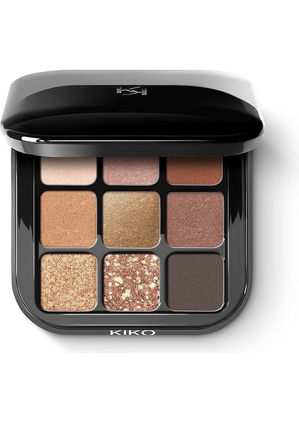 Milano Glamour Multi Finish Eyeshadow Palette 02 | 9 Göz Farı Içeren Palet, Farklı Bitirmelerle