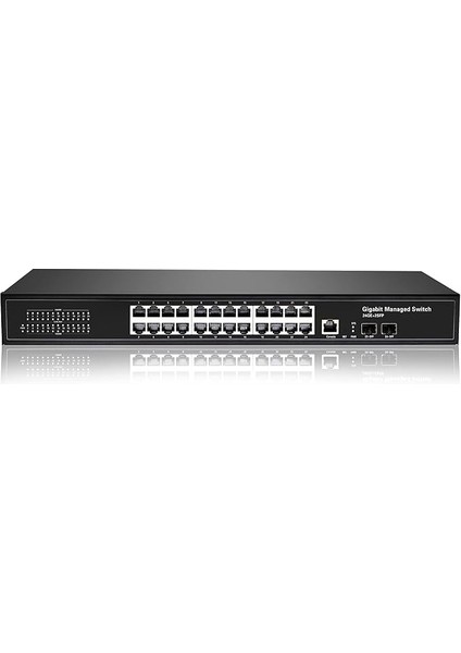 24 Port Full Gıgabıt Managed Swıtch+2sfp Slots