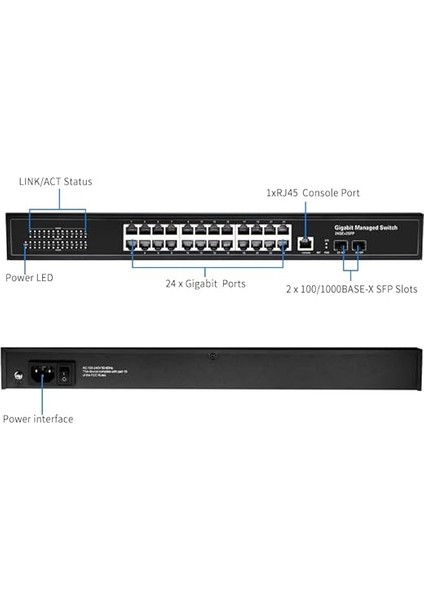 24 Port Full Gıgabıt Managed Swıtch+2sfp Slots fırsatları