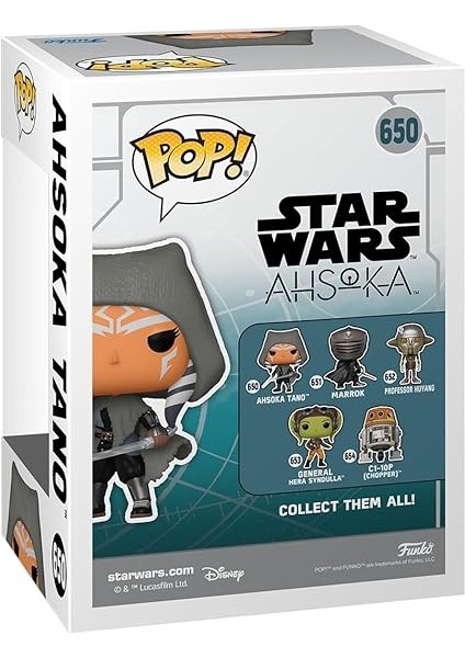 Pop! Star Wars: Ahsoka - Ahsoka Tano With Dual Lightsabers modelleri