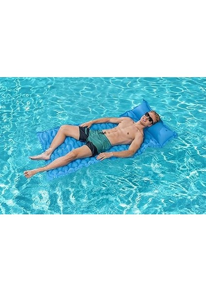 44020 Luftmatratze Float'n Roll 213 x 86 cm Schwimmmatte Wasserliege indirimleri
