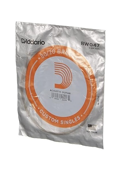 BW047 Akustik Tek Tel, 80/20 Bronze Wound, 047, (Mi) Pak modelleri
