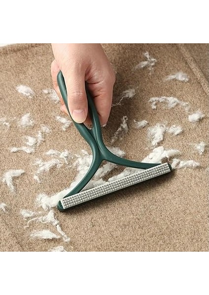 Kedi Köpek Tüy Toplayıcı Çift Taraflı Pamuk Tiftiği ve Tüy Toplama Fırçası (Lacivert) fırsatları