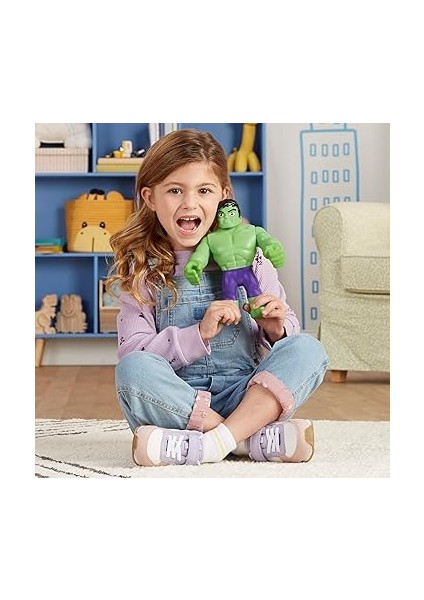 Spidey And His Amazing Friends 22,5 cm Uzunluğunda Büyük Boy Hulk Aksiyon Figürü, Okul Öncesi fırsatları
